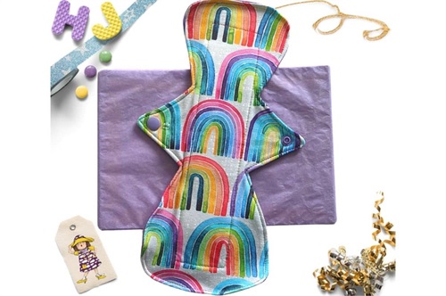 Buy  11 inch Cloth Pad Rainbow Rows now using this page